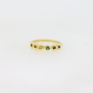 14K Gold-Plated Marvel Avengers Infinity Stones Ring Size 54/7